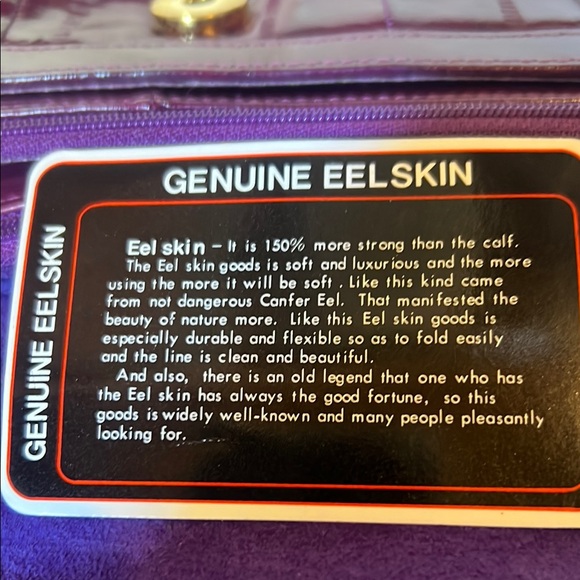 Burgundy Leather Clutch - Picture 4 of 6